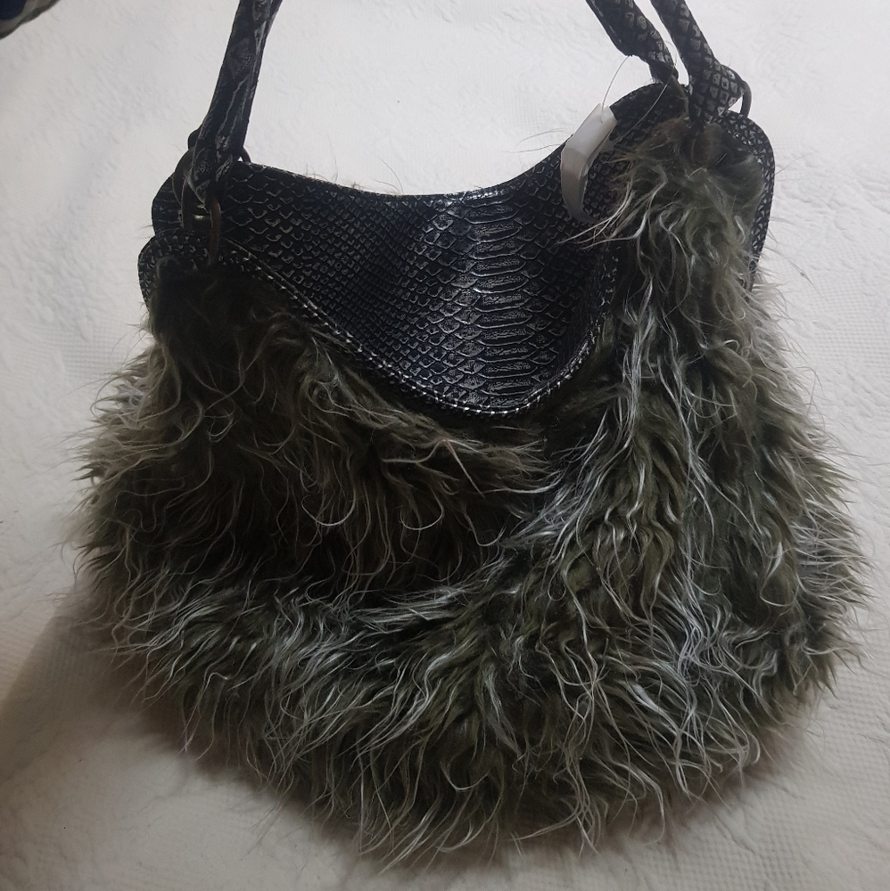Unique Faux Fur Purse